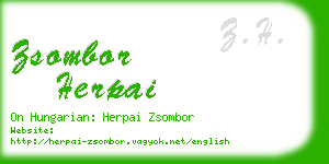 zsombor herpai business card